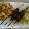 brochettes de viande hachée