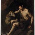 Circle of Michelangelo Merisi da Caravaggio (Italian, 1562-1609), Saint John the Baptist with a lamb 
