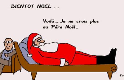 Père  Noël : un dessin de circonstance  . .