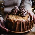 Gateau de Noel noisette et vanille