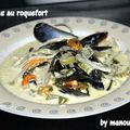 Moules au roquefort