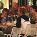 Rob et Kris ensemble au resto et sur le tournage