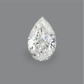 Unmounted 5.25 carats pear-shaped diamond 