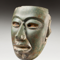 Superbe masque portrait. Chontal d'influence proto-Teotihuacan, Sud Mexique ou Guatemala, 100-500 après JC