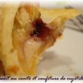 Croissant apéro au comté et confiture de myrtilles