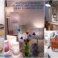 Boutique éphémère Planète des Créateurs 18-31 janvier 2016