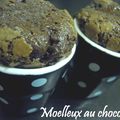 Petits pots de moelleux au chocolat