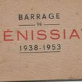 A acheter: cartes postales du barrage de Génissiat 1953