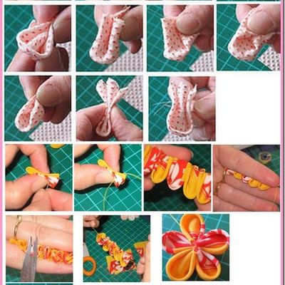 Tuto customisation : comment faire des fleurs en tissu