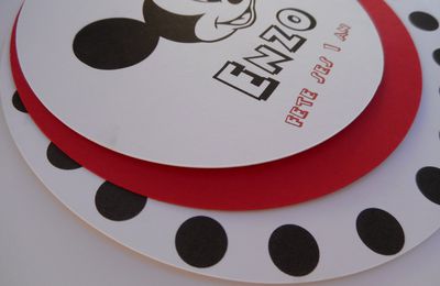 Faire-part rond MICKEY