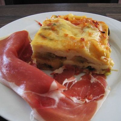 lasagnes chèvre et courgettes