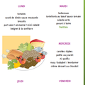 Menus des repas scolaires du 21 au 25 février 2011