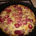 Clafoutis fraises rhubarbe..