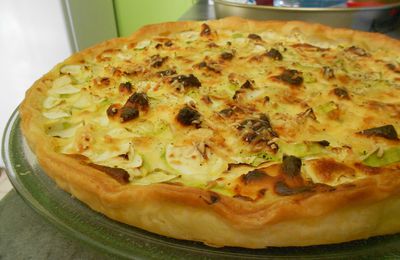 Tarte courgettes/vache qui rit