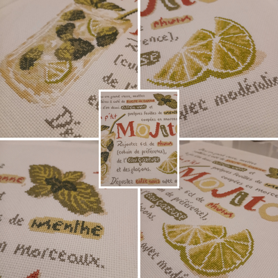 Ma 1ère broderie terminée pour 2026