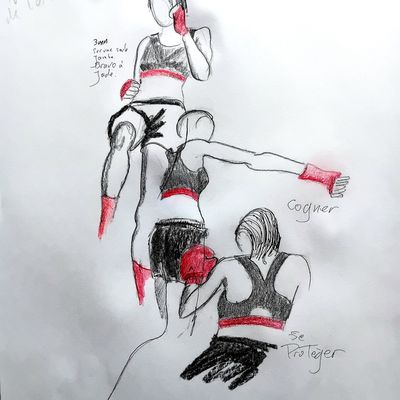 Jade, modèle boxeuse ou boxeuse modèle.