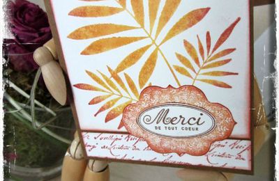 Une carte pour dire "Merci"