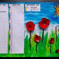 Calendrier Coquelicots