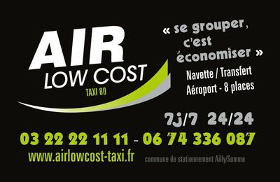 AMIENS GARE TGV Haute Picardie Navette"AIR LOW COST TAXI 80" Tél: 03 22 22 11 11