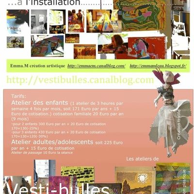nous animons les ateliers de Vesti-bulles