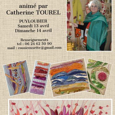 Stage d'Art Textile avec Catherine Tourel