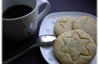 Biscuits de Noël au citron et aux graines de pavot