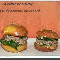 BURGER DE POMMES AU CANARD