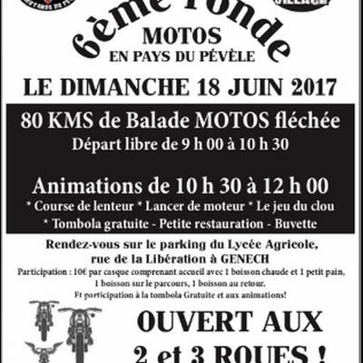 NE RATEZ PAS LA RONDE DU PEVELE 2017, C'EST DIMANCHE 18 JUIN !