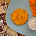 Galettes de courge aux lentilles corail et graines