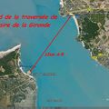 Record de le traversée de l'Estuaire de la Gironde