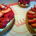 La tarte aux fraises de saison et sans complication avec ELLE à TABLE et son tapis de cuisson