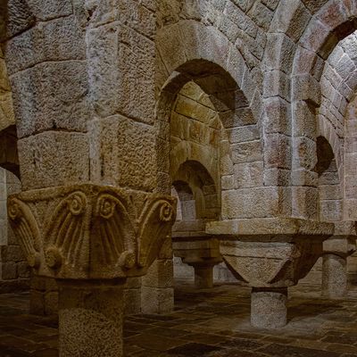 Crypte-chapelle basse XIe, monastère de Leyre, Navarre.