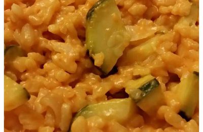 Risotto à la tomate et aux courgettes - recette tupperware -