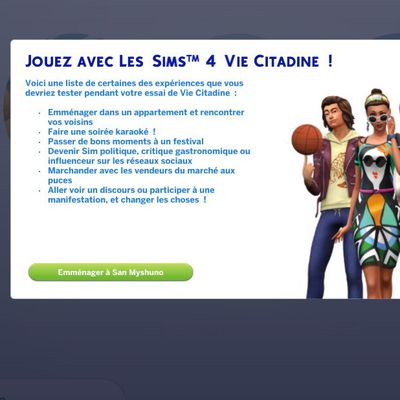 Test: Les Sims 4 : Vie Citadine