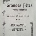 Les Grandes Fêtes patriotiques de 1919 à Belfort, l'élaboration du programme (2e partie)
