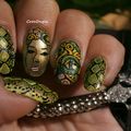 Nail art Serpent -Médusa 