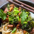 Porc et brocoli au caramel