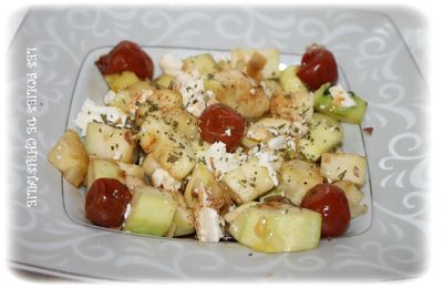 Salade courgette tomates 