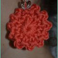 Boucles d'oreilles fleurs au crochet