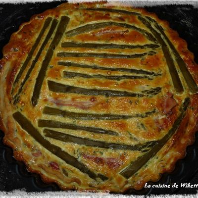 Tarte aux asperges et fromage frais