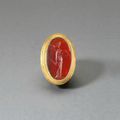 Gold and Carnelian Ring, Hellenistic, Greece, 3rd to 2nd Century B.C.
