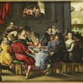 Ecole Flamande vers 1620, entourage de Ambrosius Francken, Scène de banquet