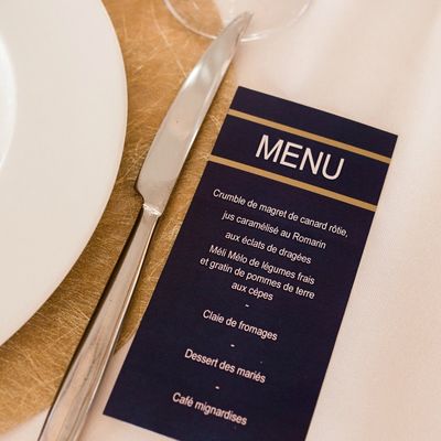 LA DECO DE MON MARIAGE #17 - MENU
