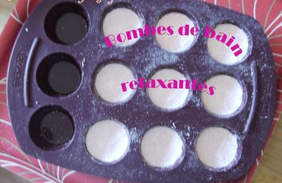 Bombes de bains relaxantes!