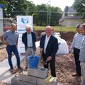 22/04/2018: BEIGNON pose de la première pierre nouveaux programme Déron