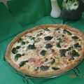 quiche aux brocolis/flan/gorgonzola