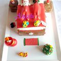 Gâteau Père Noel et son renne
