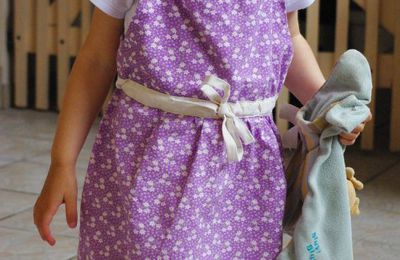 Robe salopette midinette