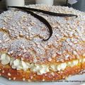 Tarte Tropézienne, fleur d'oranger et vanille de Tahiti