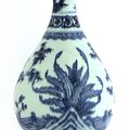 A Chinese blue and white yuhuchun vase, 18th century
